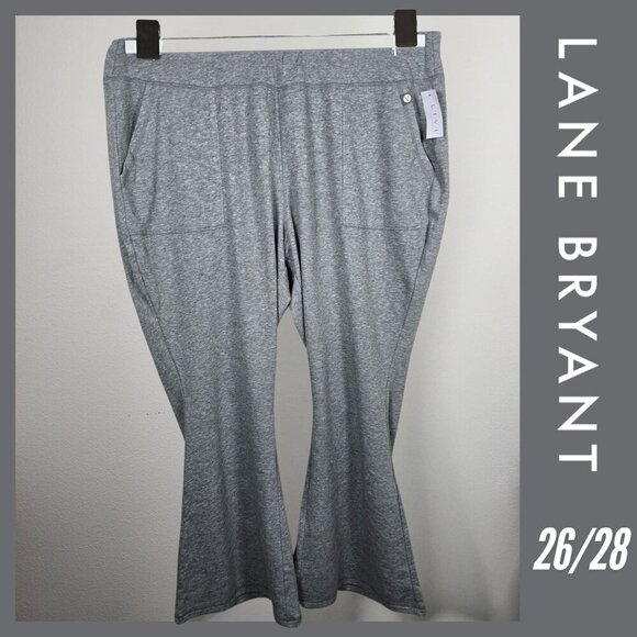 Lane Bryant Gray Livi Active Flare Leg Pants Size 26/28 - Picture 1 of 7